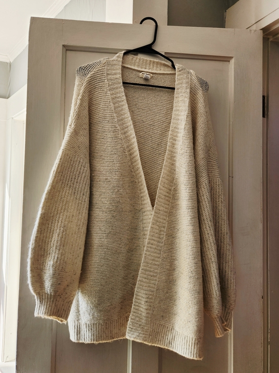 Cost Plus World Market Sweaters - Cost Plus World Market Cream Open-Front Chunky Knit Cardigan